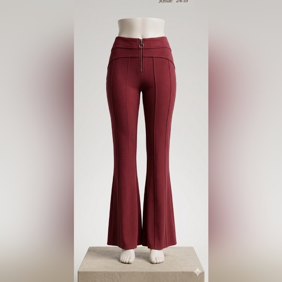 Free People Pants - Free People Red Flared Pants